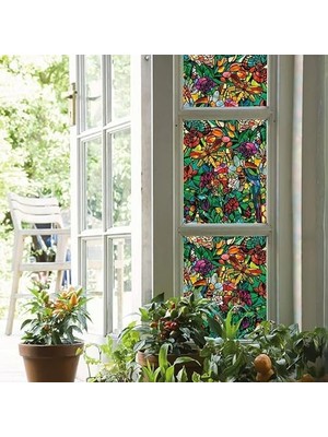 346-0647-3PK Kendinden Yapışkanlı Gizlilik Camı Pencere Filmi, Yaylı Şapel/tulia, 43 cm x 198 cm Rulo, 3'lü Paket