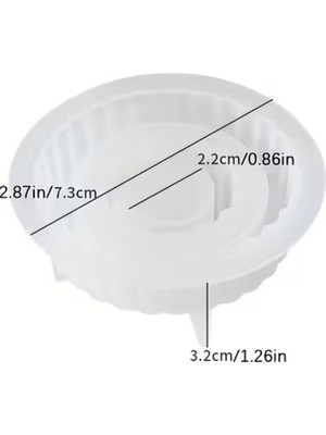 Craftto Çizgili Silikon Şamdan Kalıbı