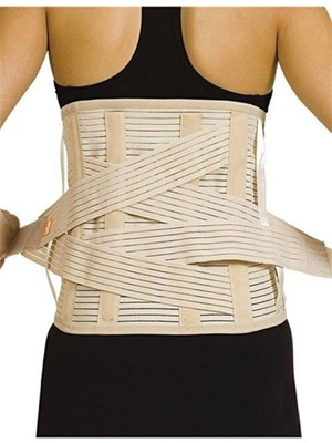 Pera Fitol Fıtık Bel Kayması Çelik Balenli Ortopedik Korse Misinalı Demirli Süngerli Cırtlı Bel