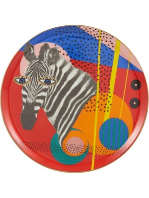 Hepta Collection Alm Wild Life Zebr Düz Tabak 28CM