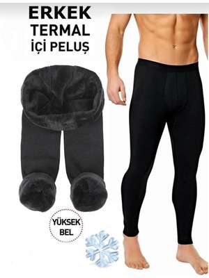 Pera Fitol Erkek Içi Peluş Termal Tayt Kışlık Peluşlu Polarlı Likralı Polar Termal Içlik