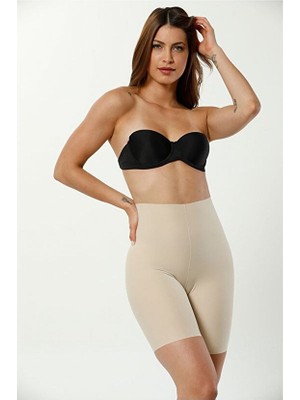 Pera Fitol Lazer Kesim Dikişsiz Yüksek Bel Paçalı Hayalet Kadın Korse