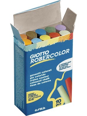 Hepta Collection Giotto Robercolor Tebeşir, 10'lu , Karışık Renkler