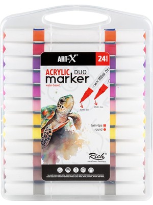 Hepta Collection -X Marker Çift Taraflı Profesyonel Kalem Seti 36 Li