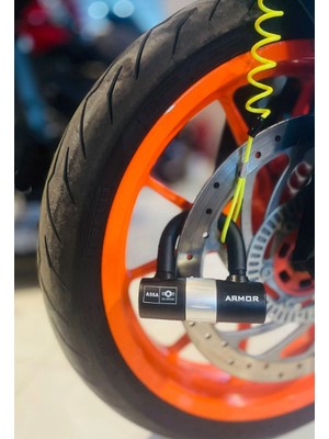 Geseus Armor 781 Mv Motosiklet Disk Kilidi U- Bar Kelepçeli Çelik Kilit 12X11 cm Boy 16MM Çap