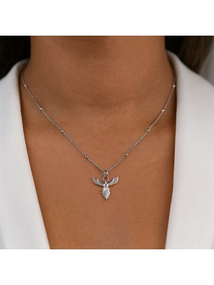 MiraveLux 925 Ayar Gümüş Anka Kuşu Kolye