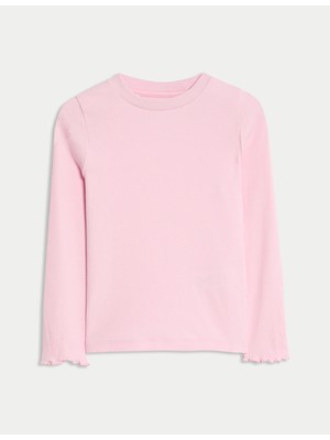 Marks & Spencer Pamuklu Uzun Kollu T-Shirt