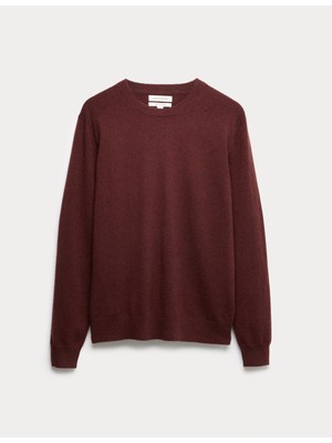 Marks & Spencer Saf Kaşmir Yuvarlak Yaka Kazak