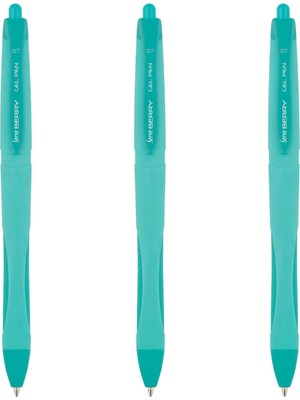 Hepta Collection Berry Jel Kalem 07MM Nane Yesılı 3lü Set