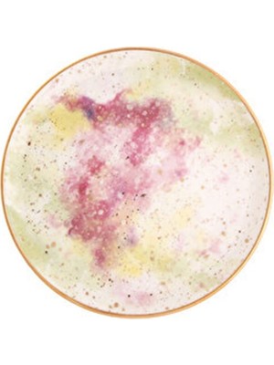 Hepta Collection Cosmos Desen2 Düz Tabak 24 cm