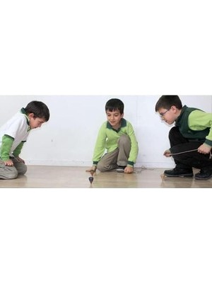 Nostaljik Ahşap Oyuncak Topaç 5li Demet