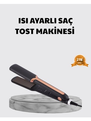 Pazarcan Tost Model Saç Şekillendirici Hızlı Isınan Isı Ayarlı