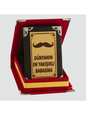 Zero Storozal Dünyanın En Yakışıklı Babasına Plaketi-Kırmızı