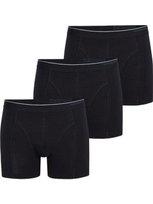 Blackspade Erkek Boxer 3'lü Paket Tender Cotton 9673 - Siyah