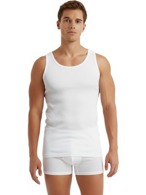 Blackspade Erkek Spor Atlet 2'li Paket Tender Cotton 9676 - Beyaz