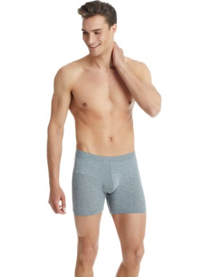 Blackspade Erkek Modal Elastan Boxer Silver 9313 - Gri Melanj