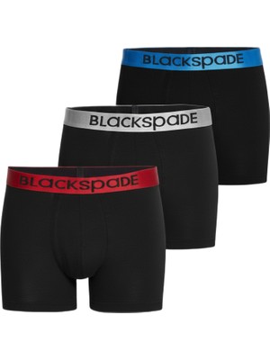 Blackspade Erkek Boxer 3'lü Paket Modern Basics 9471 - Siyah
