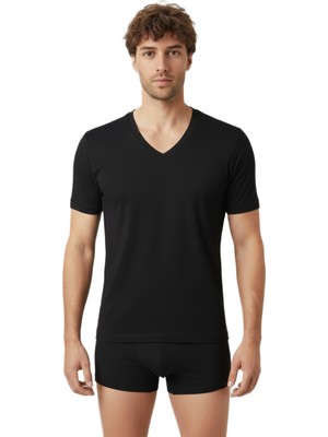 Blackspade Erkek Fanila V Yaka Aura 9508 - Siyah