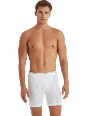Blackspade Erkek Retro Pamuk Elastan Boxer 9216 - Beyaz