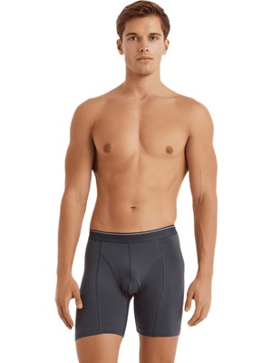 Blackspade Erkek Retro Pamuk Elastan Boxer 9216 - Antrasit