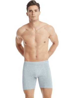 Blackspade Erkek Retro Pamuk Elastan Boxer 9216 - Gri Melanj
