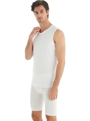Blackspade Erkek Kolsuz Atlet Tender Cotton 9234 - Beyaz