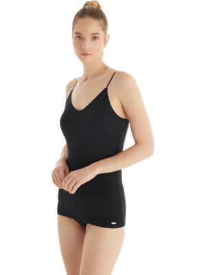 Blackspade Kadın Askılı Silver Atlet 1627 - Siyah