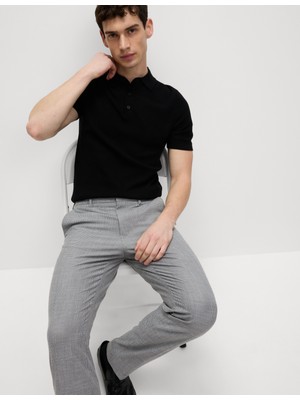 Marks & Spencer Tailored Fit Desenli Düz Pantolon