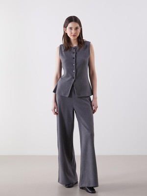 Lc Waikiki Yeni Sezon Beli Lastikli Kadın Triko Pantolon