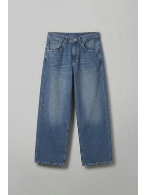 Abluka Online Erkek Süper Baggy Fit Jean Pantolon Mavi