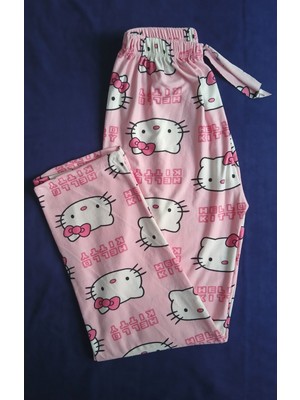 Bukadınca Hello Kitty Desenli Pamuklu Pijama Tek Alt ( Cotton )