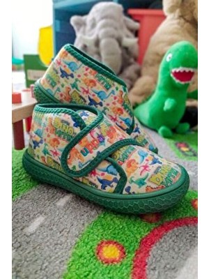 Yuppa Funny Dino Erkek Çocuk Panduf Hafızalı İç Taban İle Rahat Ve Güvenli Kullanım