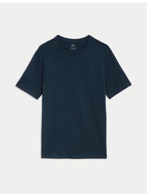 Marks & Spencer Saf Pamuklu Kısa Kollu T-Shirt