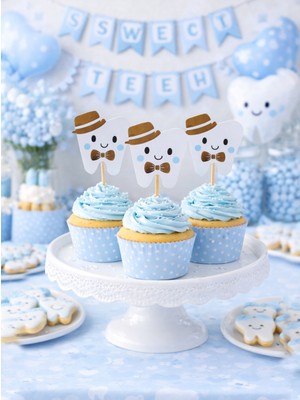 Parti Adresi Dişim Çıktı Diş Buğdayı Temalı Kürdan Mavi 10'lu