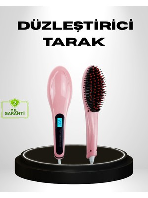 Pazarcan Seramik Plakalı Elektrikli Saç Düzleştirici – Hızlı Isınma Uzun Kablo 25W–39W Güç