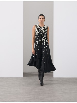 Marks & Spencer Puantiyeli Maxi Elbise