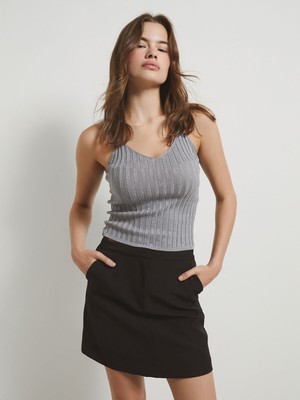 Lc Waikiki Yeni Sezon V Yaka Askılı Kadın Triko Atlet