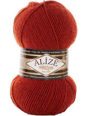 Alize Süperlanaklasik (5 Adet) 36 Taba Rengi El Örgü Ipliği