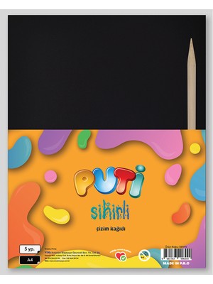 Viva Puti A4 Sihirli Çizim Kağıdı 5'li Paket