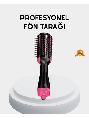 Pazarcan Yeni Nesil Fön Tarağı – 220°C Isı Negatif Iyon 360° Dönebilen Kablo