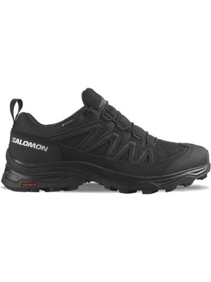 Salomon x Ward Leather Goretex Womens Walking Shoes Lastik Bağcıklı Su Geçirmez Kadın Outdoor Yürüyüş Ayakkabısı Siyah