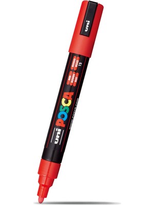 Uni-Ball Posca Pc-5m Su Bazlı Marker Kalem Kırmızı 1 Adet