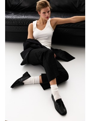 Penti Kırık Beyaz Premium V Yaka Üst