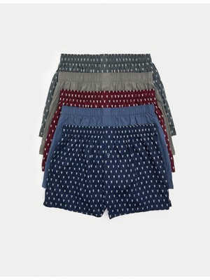 Marks & Spencer 5’li Saf Pamuklu Boxer Seti