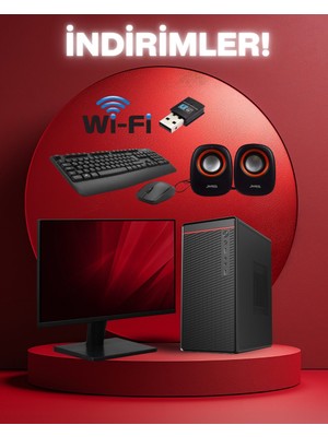 Dagmor 400W BN2015204 H81 Anakart Intel I7 4 8gb Ram 120GB SSD 23.8' Monitör Wifi Kablosuz Set