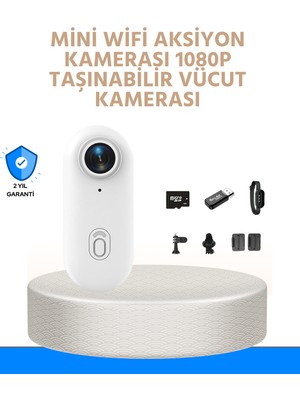 Pazarcan Suya ve Darbeye Dayanıklı Kompakt Spor Kamera 1080P