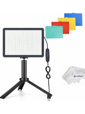 8 Inç 19CM 13 Watt 120 LED Fotograf ve Video Işığı ve Mini Tripod Vlog Ürün Youtube Canlı Yayın Vb