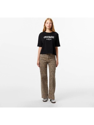 Guess  Mirage Relaxed Fit Kadın Renkli Pantolon W5YA1AWHFP2