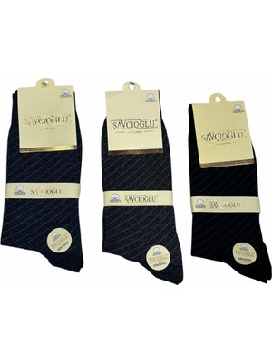 MiraLive Miraxx Savcıoğlu Desenli Pamuklu Erkek Çorap 3 Adet