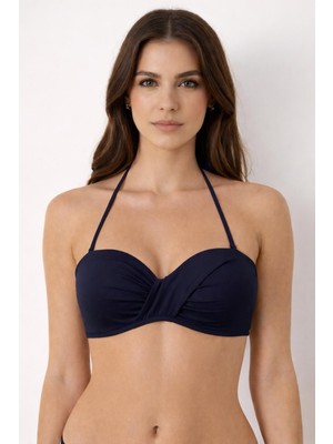 Ayyıldız 63549 Siyah Straplez Bikini Üstü